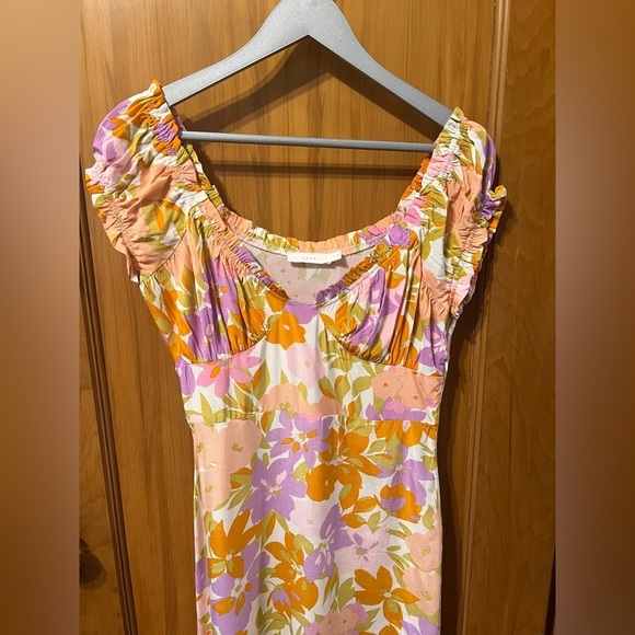 Lush Midi Floral Dress – Size Small - Picture 7 of 11